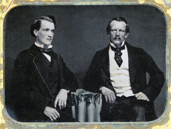 Walter Russell Hall and William Knox D'Arcy (image sourced from Wikimedia Commons]